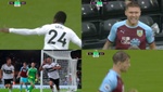 El Fulham y el Burnley se olvidaron las defensas