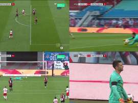 Jarstein puso la victoria en bandeja al RB Leipzig con esta mala parada. Movistar+