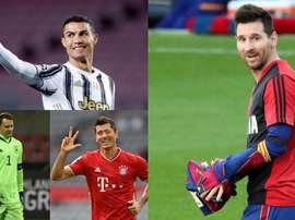 Confira os 55 finalistas ao melhor XI do ano de 2020. AFP/EFE