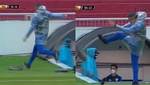 Pellegrino se cabreó y descargó su furia contra un micrófono