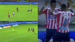 Acción combinativa de nivel en el gol de Luis Díaz