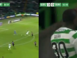 Weah lleva el gol en la sangre. Collage/CelticTV