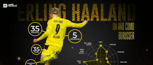 Haaland: un año en Dortmund a gol por partido