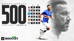 Quagliarella alcanza su partido 500 en Serie A