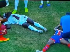 Dinda y Everson protagonizaron un fuerte choque. Captura