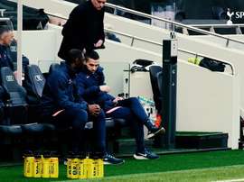 Jose Mourinho was delighted as Tottenham swept aside Burnley. DUGOUT