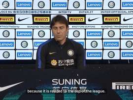 Antonio Conte spoke before the Milan game. DUGOUT