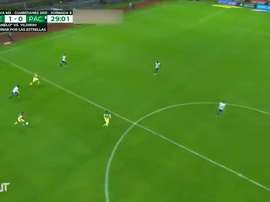 El impresionante gol de Richard Sánchez de medio campo ante Pachuca. Captura/DUGOUT