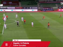 VIDÉO : Le doublé d'Esther González contre la Pologne. Dugout