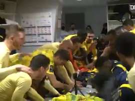 Les célébrations de Nantes après Angers. Dugout