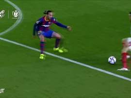 Ter Stegen a arrêté le penalty de Lucas O'campos. Dugout
