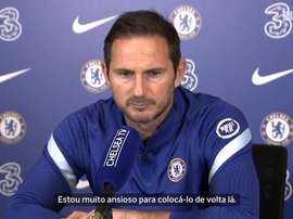 Frank Lampard falou sobre os jogadores que se recuperam de lesão. DUGOUT