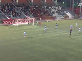 VÍDEO: el baile de Vinícius de Souza para celebrar su golazo. Captura/Dugout
