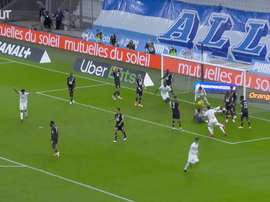 L'égalisation de Germain à la 85e contre Lille. Dugout