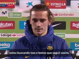 Griezmann concedeu entrevista após a partida contra o Athletic. DUGOUT