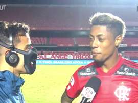 Bruno Henrique comemorou mais um título. DUGOUT