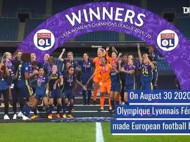 7th Champions League win for the side. DUGOUT