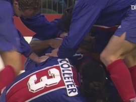 PSG won the Cup Winners' Cup. DUGOUT