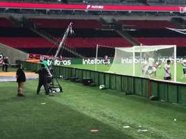 Flamengo lost the first leg of the Brazilian Cup quarter-final 1-2. DUGOUT