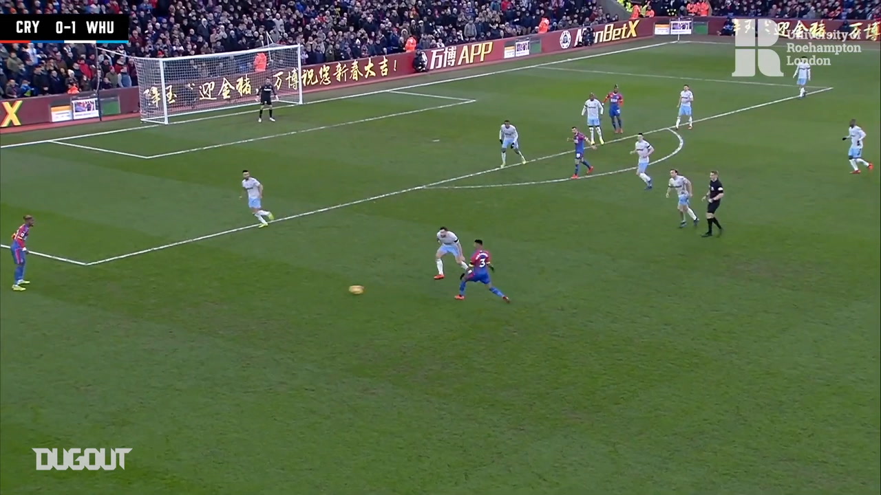 Video Zaha Scores From Tight Angle Vs West Ham Besoccer