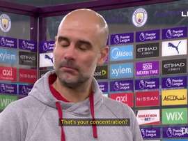 Pep Guardiola is not getting carried away despite 21 wins in a row. DUGOUT