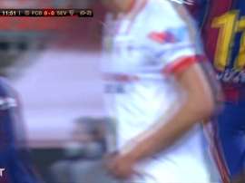 Ousmane Dembele scored a stunner for Barca against Sevilla. DUGOUT