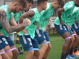 Flamengo start training for Athletico-PR clash in the Brazilian Cup. DUGOUT