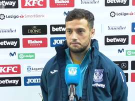 Arnaiz firmó el tanto de la victoria ante el Zaragoza. DUGOUT