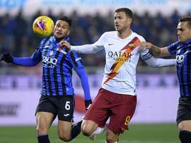 Dzeko poderia formar dupla de ataque com Cristiano. Twitter/OfficialASRoma