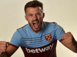 Ajeti porte les couleurs de West Ham. WHUFC