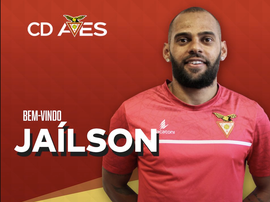 Jaílson de Lima é o novo reforço do Desportivo das Aves. Twitter/CD Aves