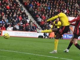 Doucoure hizo el 0-1 al filo del descanso. Twitter/WatfordFC