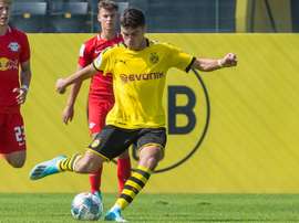 Giovanni Reyna hizo el 1-1 para el Barça. BVB/Archivo