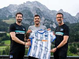 El delantero de Montenegro llega libre tras finalizar su contrato con el Mónaco. HerthaBSC