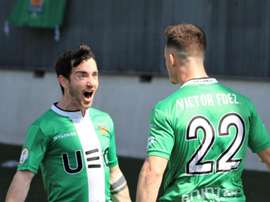 Triunfo del Cornellà ante el Nàstic. Twitter/ue_cornella