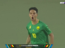 El hijo de Eto'o ya deslumbra: atentos a este golazo de falta. Captura/beINSports