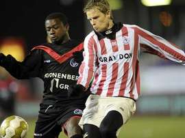 Gandu, en un partido con el Almere City. Twitter
