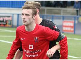 Gary Warwick plays in midfield for Ards. ArdsFC
