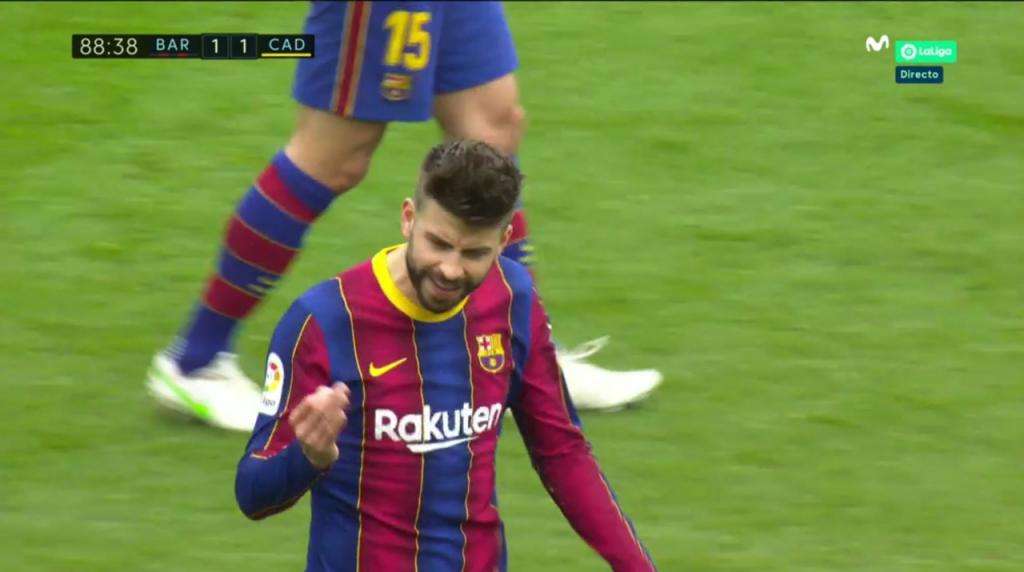 Piqué a les nerfs à vif depuis son retour de blessure ...