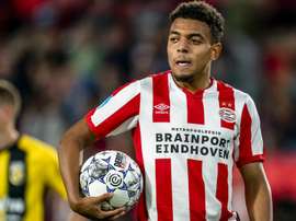 Le quintuplé historique de Donyell Malen avec le PSV. AFP