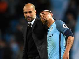 Gabriel Jesus Pep Guardiola Manchester City Manchester United Premier League. Goal