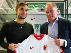 Moritz Leitner posing with his new shirt. Goal
