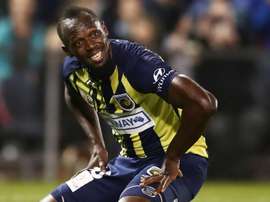 Usain Bolt scored twice on his professional debut for Central Coast Mariners. GOAL