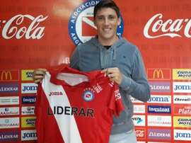 Gonzalo Castillejos, durante su presentación con Argentinos Junior. ArgentinosJunior