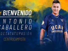 Caballero ha firmado para la temporada 2021-22. UCAMDeportes