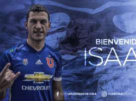 El jugador militó en el conjunto chileno durante la temporada de 2013-2014. UniversidaddeChile
