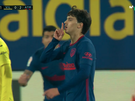 João Félix marca o segundo do Atlético e desafoga. Captura/MovistarLaLiga