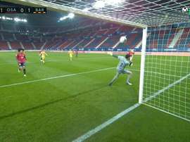 Jordi Alba put Barcelona 0-1 up. Screenshot/MovistarLaLiga