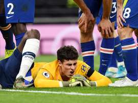 Kepa Arrizabalaga vive má fase no Chelsea. EFE
