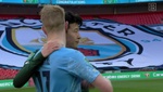 La imagen de la final: De Bruyne consoló las lágrimas de Son